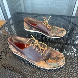 Realtree Camo Falmouth Eastland Made In Maine  Size 10 mens boat shoe moccasin